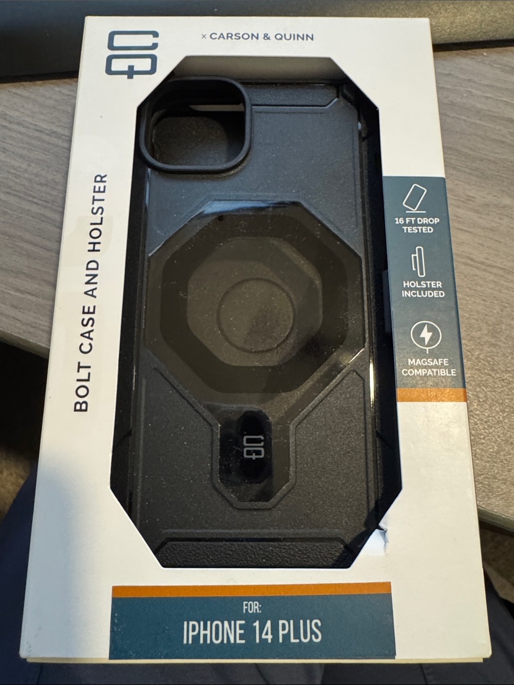 Bolt Case with Holster for iPhone 14 Plus - Black